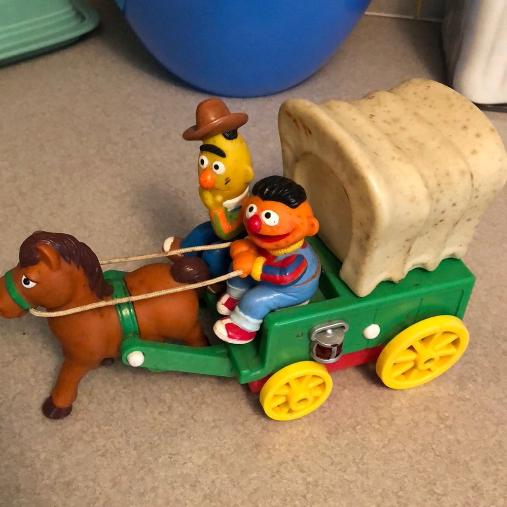 Vintage Bert and Ernie Wagon